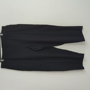 Eileen Fisher Black Flat Front Pants Women's 1X Coastal Minimalist Lagan Look